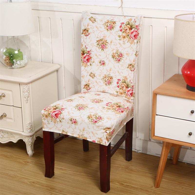 1Pc Elastic Dining Chair Cover Geometric Slipcovers Chair Case Stretch Seat Cover For Wedding El Banquet Living Room