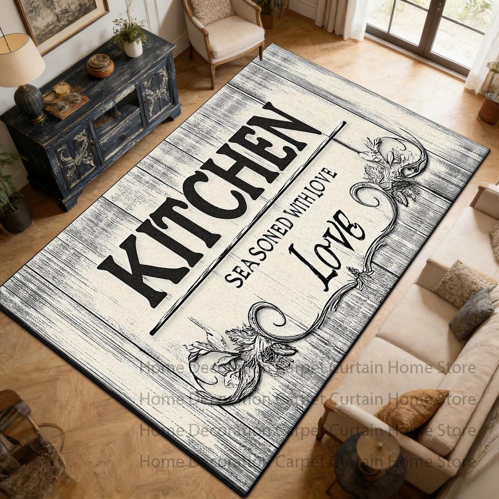 Barber Shop sign Pattern Carpet Black Living Room Bedroom Household Items Room Sofa Floor Mats Doormat Anti-slip Rug lounge