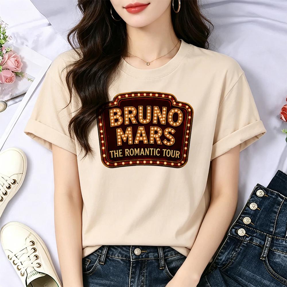 Bruno Mars tshirt Women goth jojifuku graphic gyaru vintage t shirt harajuku emo Retro vintage graphic