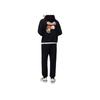 Fila Fusion Loose Knit Hooded Pullover Fleece Sweatshirt Men sweatshirt Black T11U433206F-BK