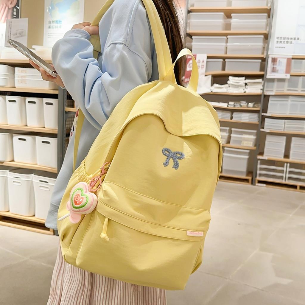 Schoolbag Japanese Ins Schoolbag Female 1011 Sweet Junior High School College Style Backpack Class Simple Versatile Backpack Female