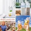 Milk Carton Water Bottle Reusable Leak Proof Square Milk Bottle Large Coffee Milk Carton Bottle for Traveling Picnic School