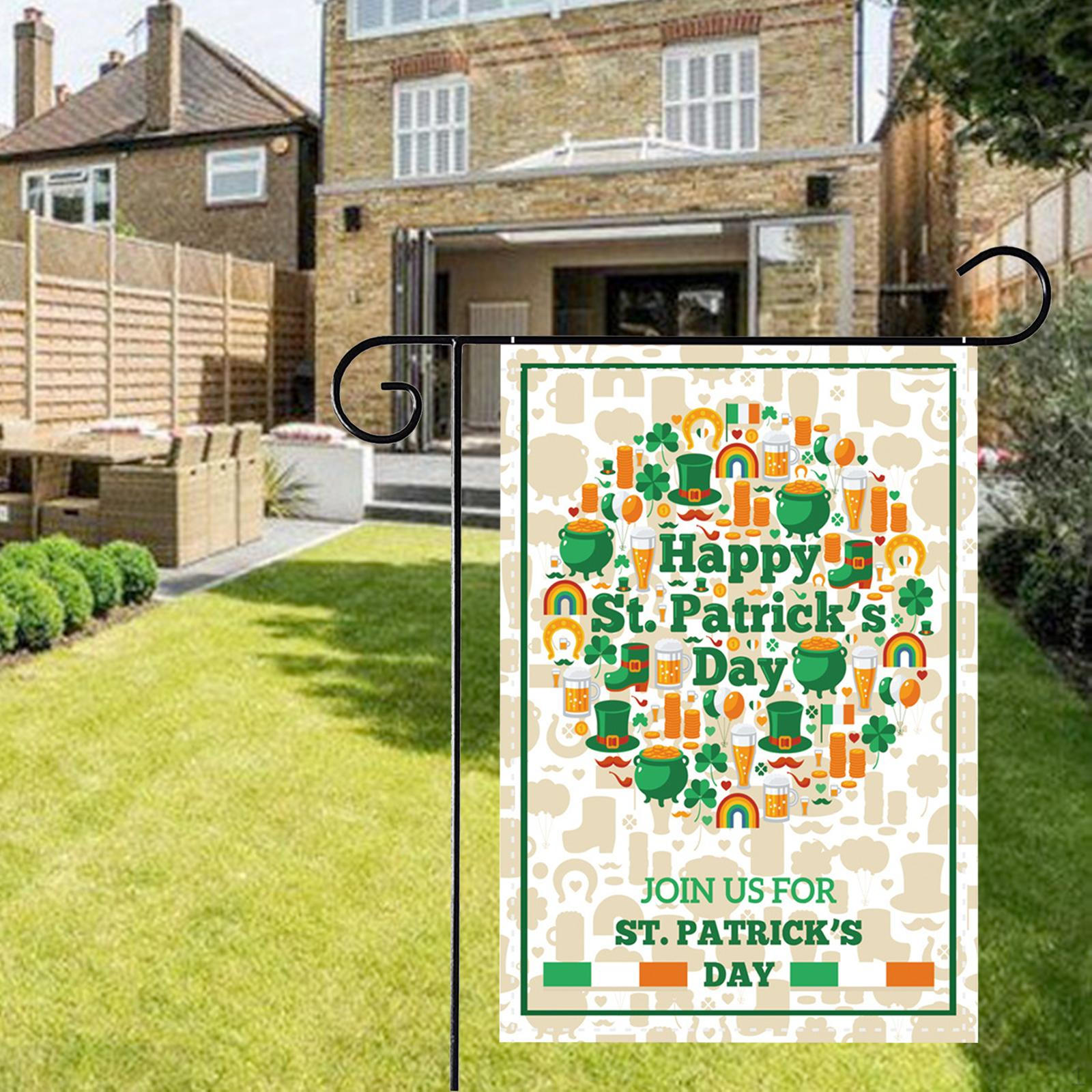 

Праздничная ул.. Уличный флаг ко Дню Святого Патрика для весеннего декора Style B