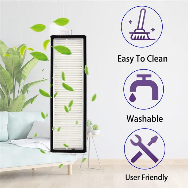 A65T-Replacement Parts Accessories Kit For Roborock Qrevo Curv Robot Vacuum Main Side Brush Hepa Filter Mop Cloth Dust Bags