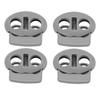30Pcs Spring Cord Lock Zinc Alloy Durable Multipurpose Spring Toggle Stopper Fastener for Drawstrings Bag Replacement