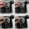 For VW Passat B6 2005-2010 Car Gear Shift Knob Lever With PU Leather Boot Cover Collar Case 5/6 Speed Car Stying Accessories