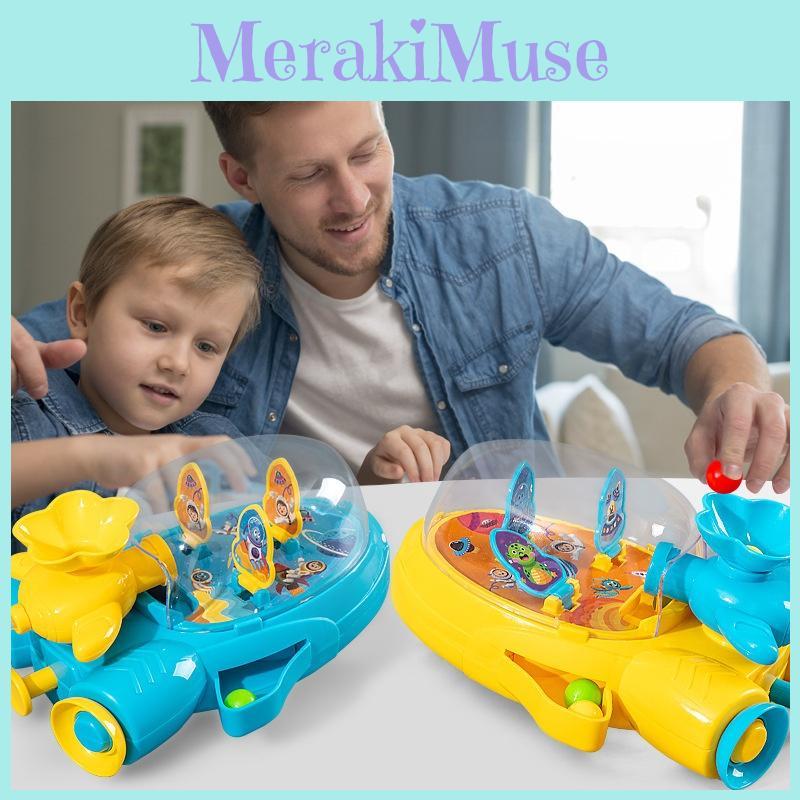 Spacecraft Pinball Machine Game Toy For Kids With Focus Training And Parentchild Play