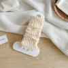 Leg Warmers Women Autumn and Winter Knitted Foot Cover Black White Long Socks JK Japanese Fashion Lolita Sweet Girls Leg Warmers