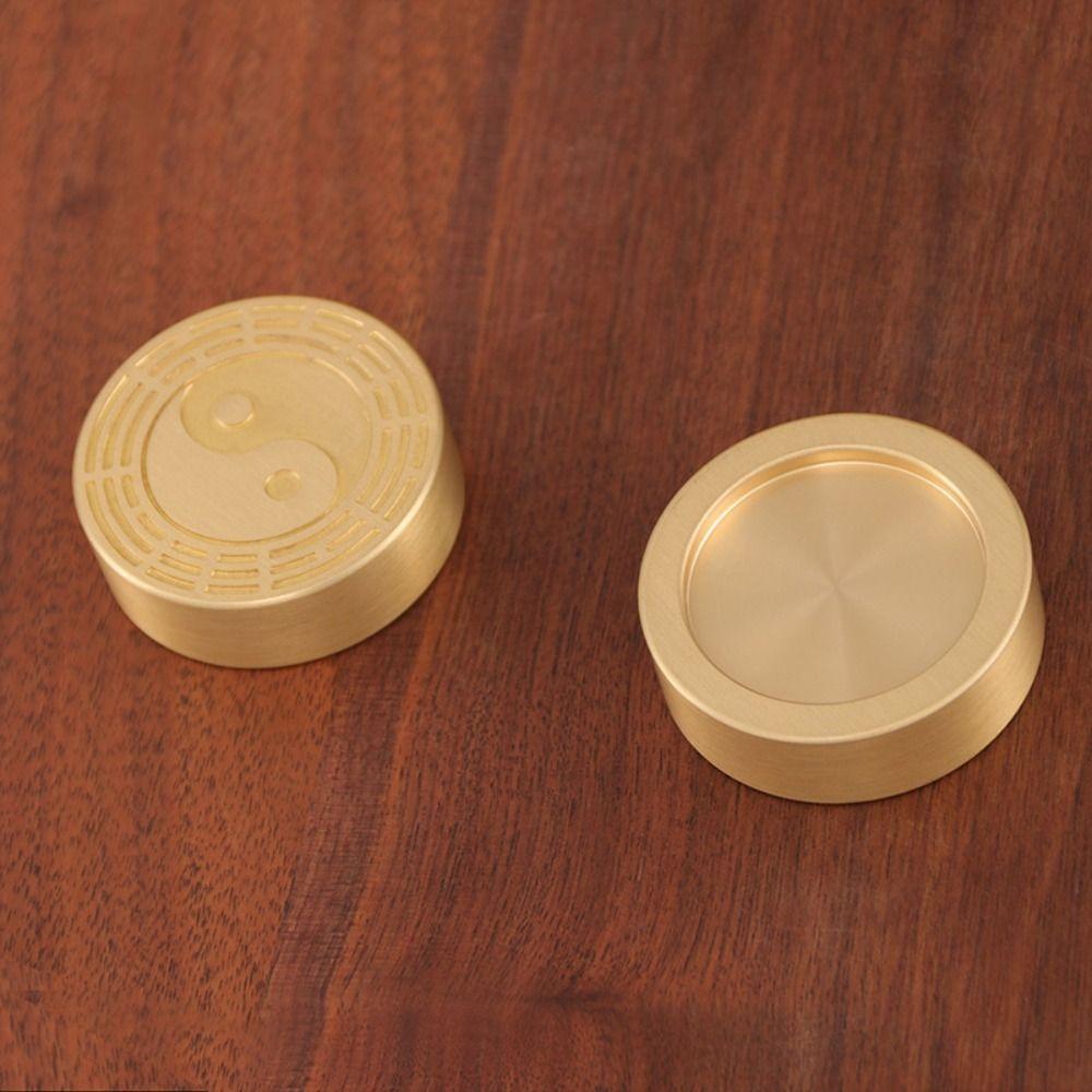 Chinese Calligraphy Tool BaGua Calligraphy Supplies Creative Paperweight Brass  Painting