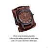 Herren Armbanduhr Manschette Vielseitig Breites Armband Männliche Armbanduhr Lederarmband für Freund