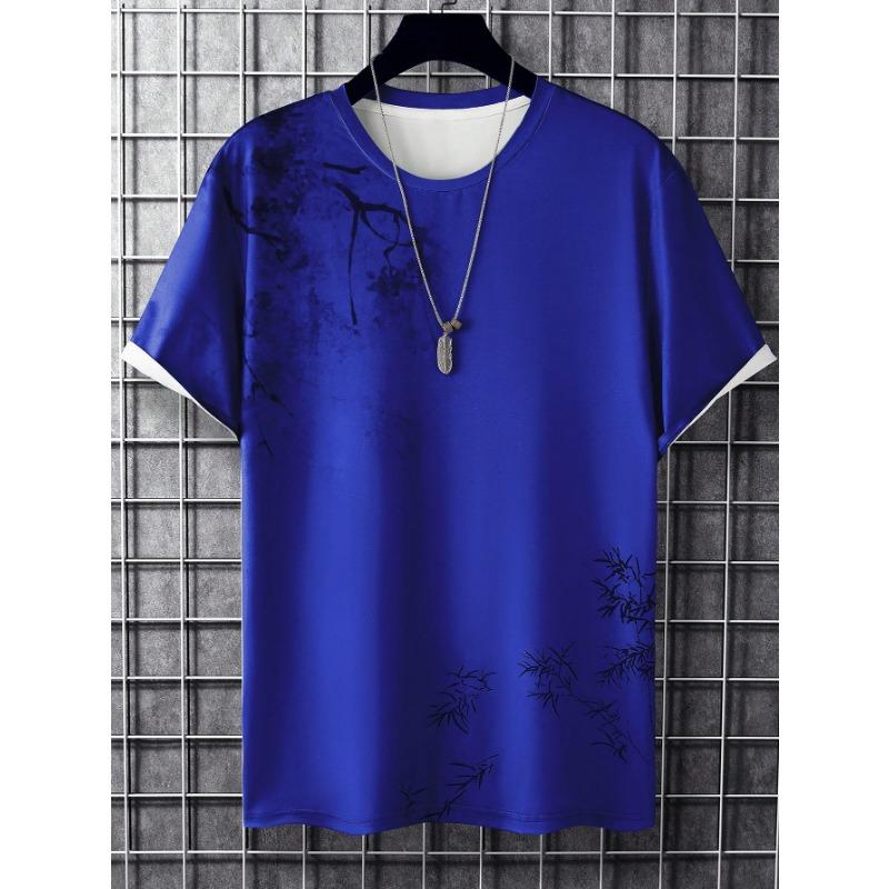 Fashion Splash Ink Graphic Printed T-shirt Clothing Large Size Short Sleeve T-shirts Top 2026 New Daily Casual Men's T Shirt