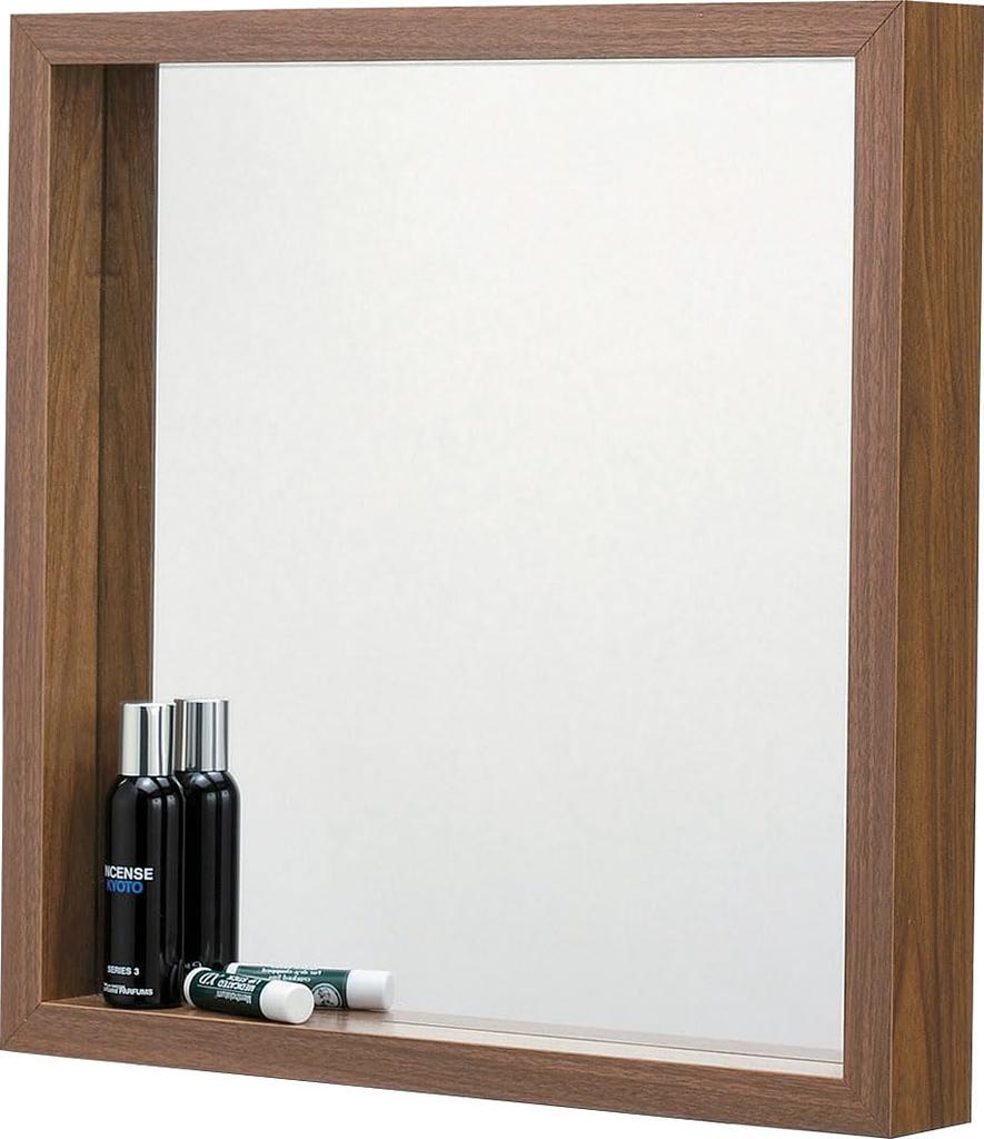 Azumaya-kk AZUMAYA Mirror, Large, Walnut Color, MU-034WAL