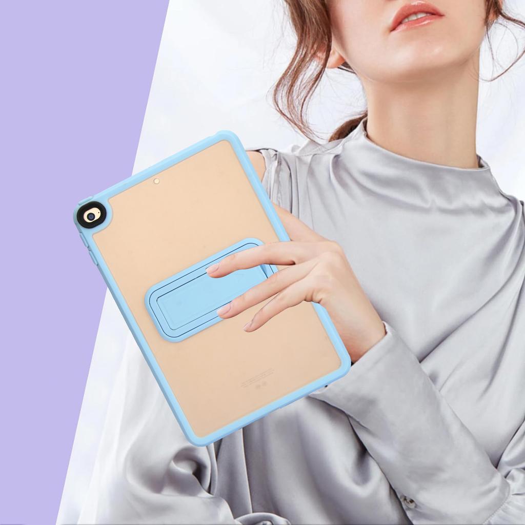 For iPad mini (2019) 7.9 Inch/mini 4 Case with Kickstand TPU+PC Skin-Touch Tablet Cover