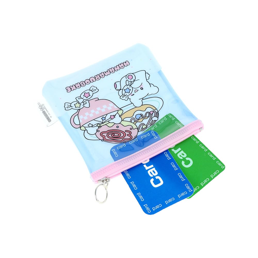 Stationery Hanamaru Obake Sanrio Characters Goods Clear Flat S2337240 Sun-Star Pouch, Material, Square, Blue,