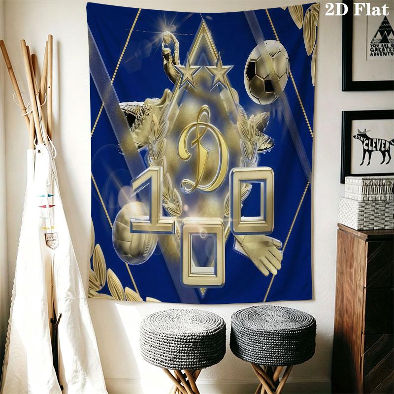Dynamo Moscow Legend Wall Hanging Printed Fabric Blanket Decorative Tapestries for Bedroom Living Room Home Decor