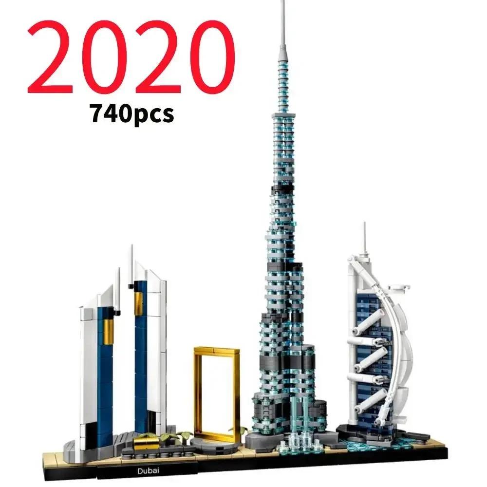 LEGP 2016-2022 Architecture Skylines Collectible Series Of Building Blocks Kit, Collectible Architecture Model Set For Adults