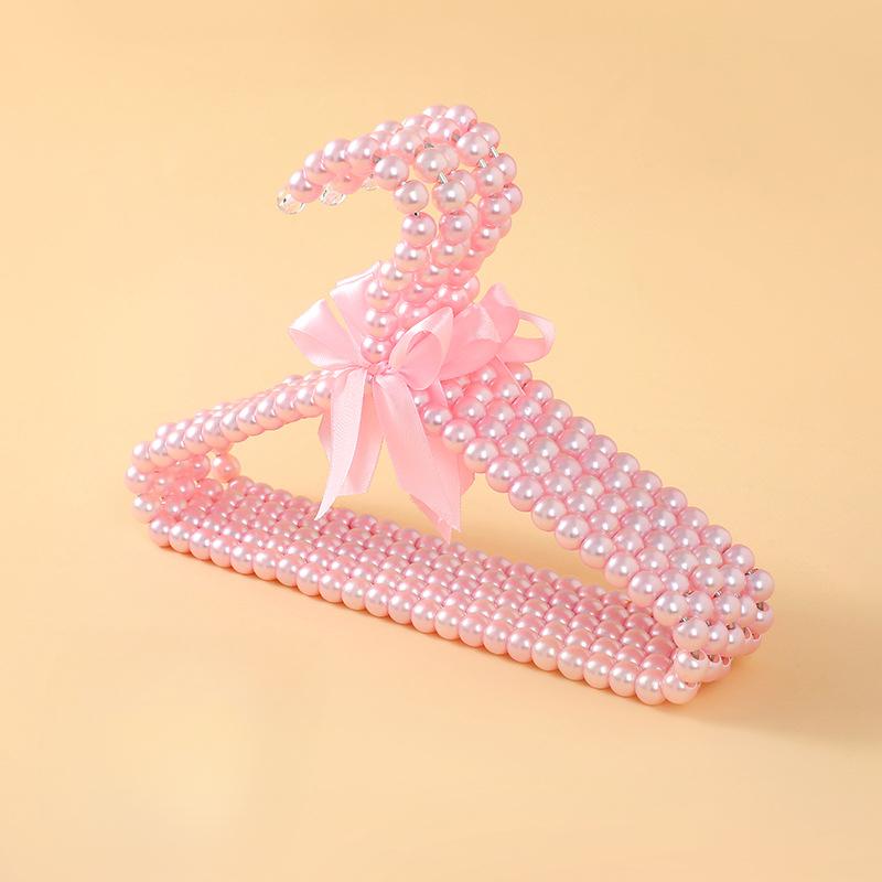 Home Children'S Clothes Hanger, Bow Pearl Clothes Hanger, Pet Store, Pet Clothing Hanger, Clothing Store, Baby Clothing Hanger