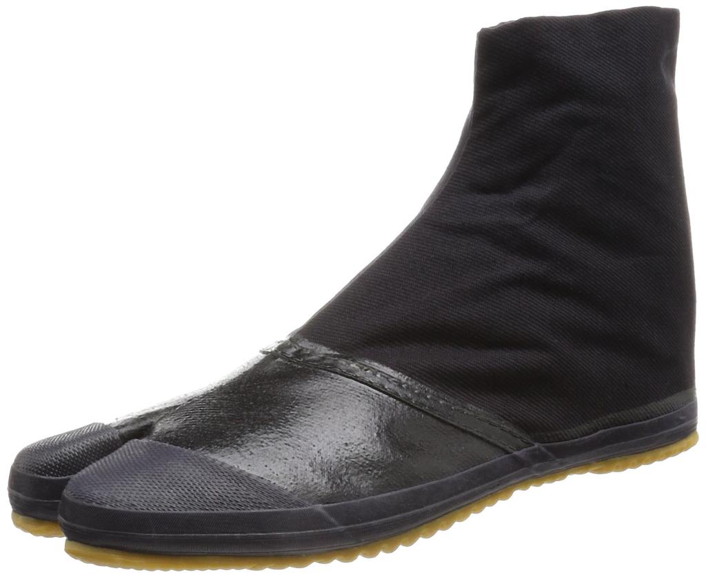 Moonstar Tabi Work Shoes for Men and Women, Practical and Lightweight, 5-Piece Tabi A, Black, Size 26.0 Cm, 2E