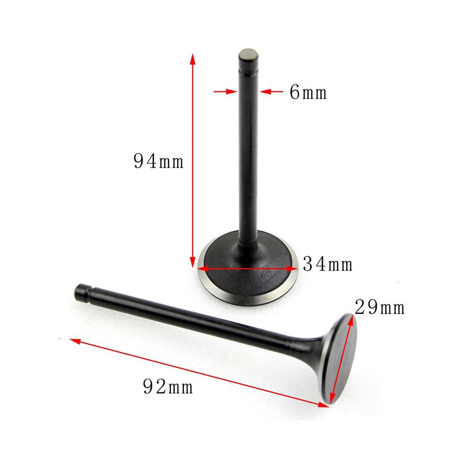 Sada sestavy ventilů Sada hřídele sání výfuku pro skútry 250cc 260cc 300cc