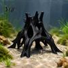 Aquarium Root Decoration 3D Printed Cave Hideout, Hollow Tree Shaped Fish Tank Decoration, Safe Landscaping Shrimp Breeding Shelter for Shrimp,