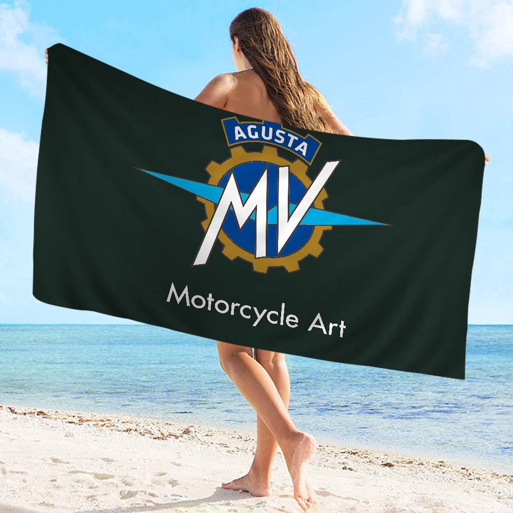 M-MV A-Agusta Microfiber Beach Towel Absorbent Quick Dry Soft Yoga Swimming Resort Mountain Climbing Towel