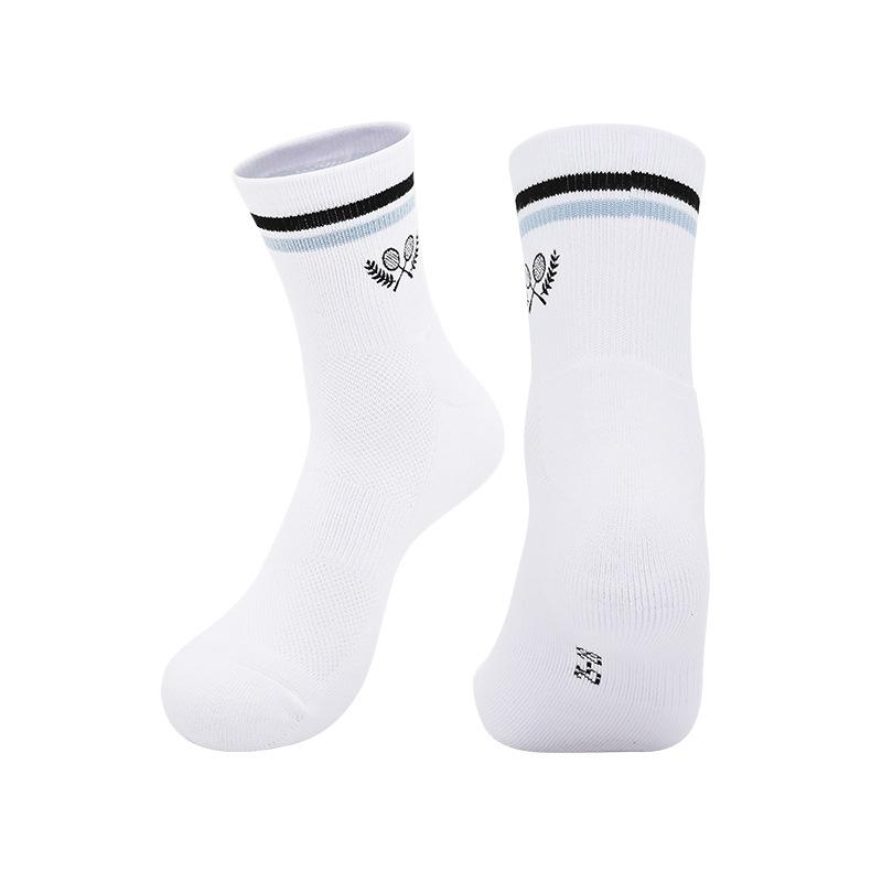 Summer Professional Badminton Socks Youth Non-Slip Mid-Tube Sports Socks Basketball Running Cotton Sweat-Absorbing Training Socks