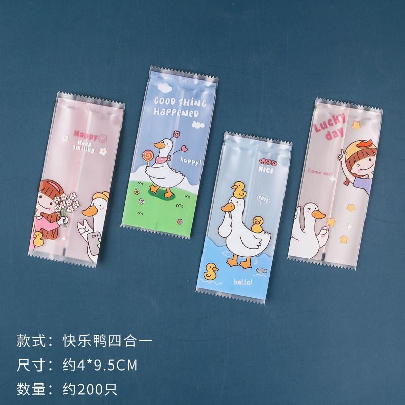 200 Pcs/Lot Dairy Handmade DIY Nougat Plastic Food Decoration Packing Candy Wrapping Bakery Bags Baking Tool