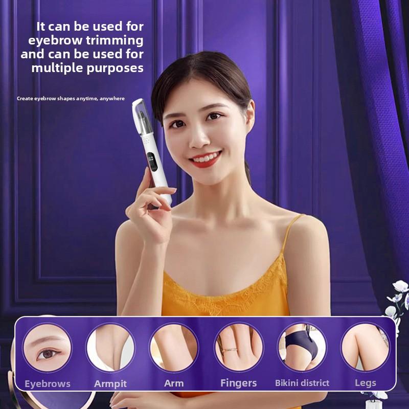 New Electric Eyebrow Trimmer Multi-functional Women's Household Multi-purpose Trimming Fetal Hair Armpit Hair Shaving Knife Handheld Eyebrow Shaver