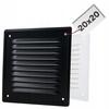 Metallic Painted Grille 20X20 Screw-on Black