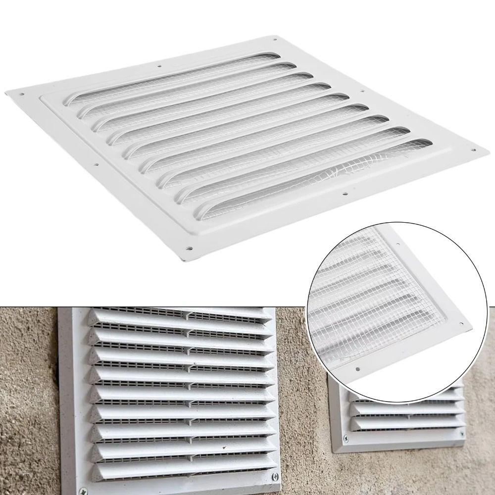 Copertura di Ventilazione in Metallo Griglia di Ventilazione a Lamelle Quadrate per Parete Esterna
