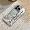 For Iphone 16 Pro Max Case Ink Calligraphy Silicone Cover For Iphone Air 17 Plus 11 Air 12 14 15 13 Soft Cover Funda