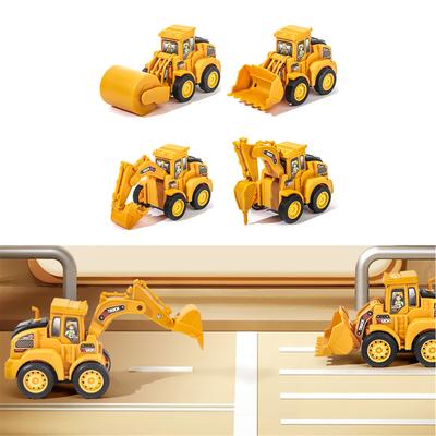 Kids Toy Car Construction Vehicle Press and Go Inspire Imagination and Operation Skills DIY Stickers for Added Fun