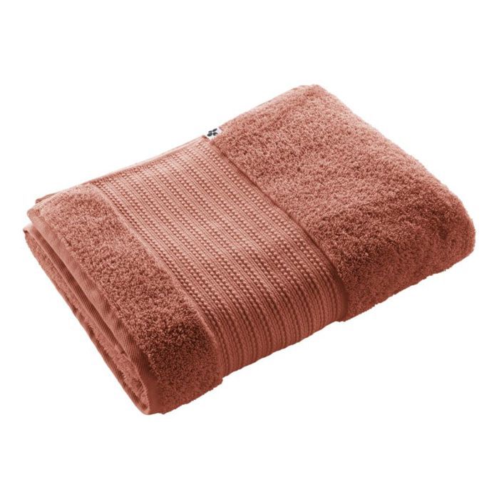 Drap de bain "Garance" 90 x 150 cm / 100% Coton Bio / 600 gr/m² l'Effet Papillon - Garance Terracotta