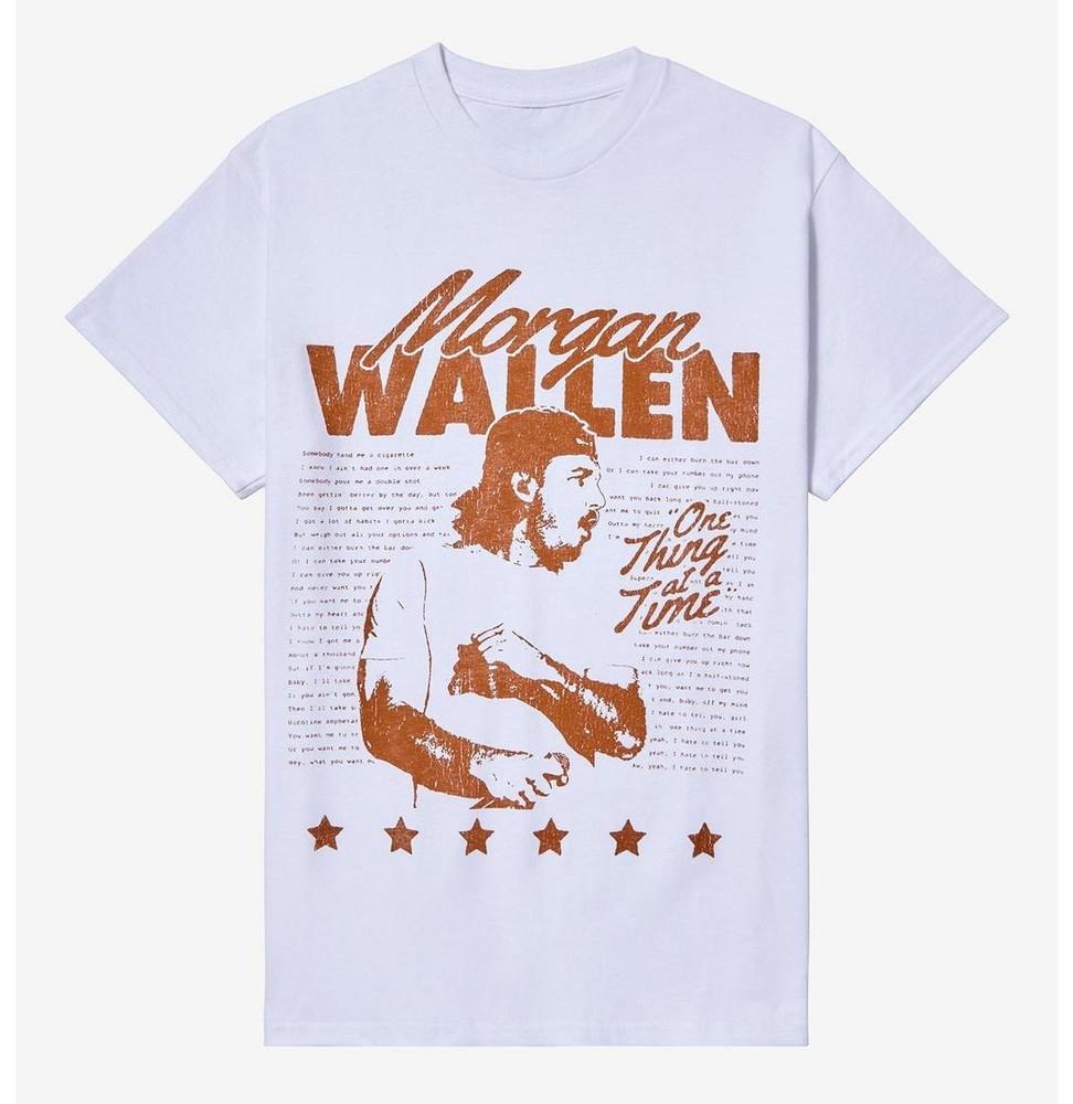 Morgan Wallen One Thing At A Time Lyrics T-Shirt Size S-5XL Unisex T-Shirt XXXXL