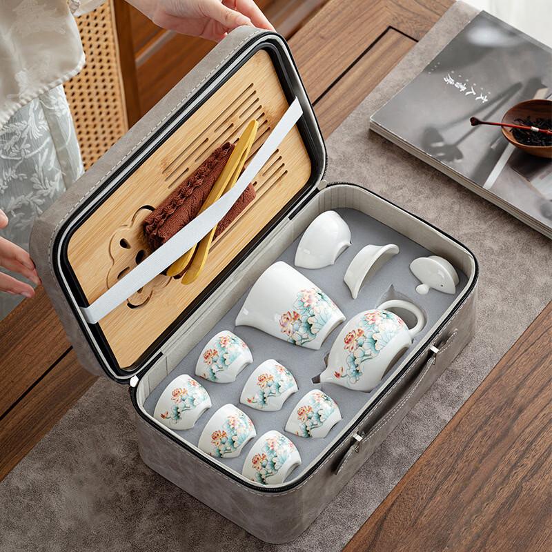 Zhuchuang Jingpin Dehua White Jade Tea Set