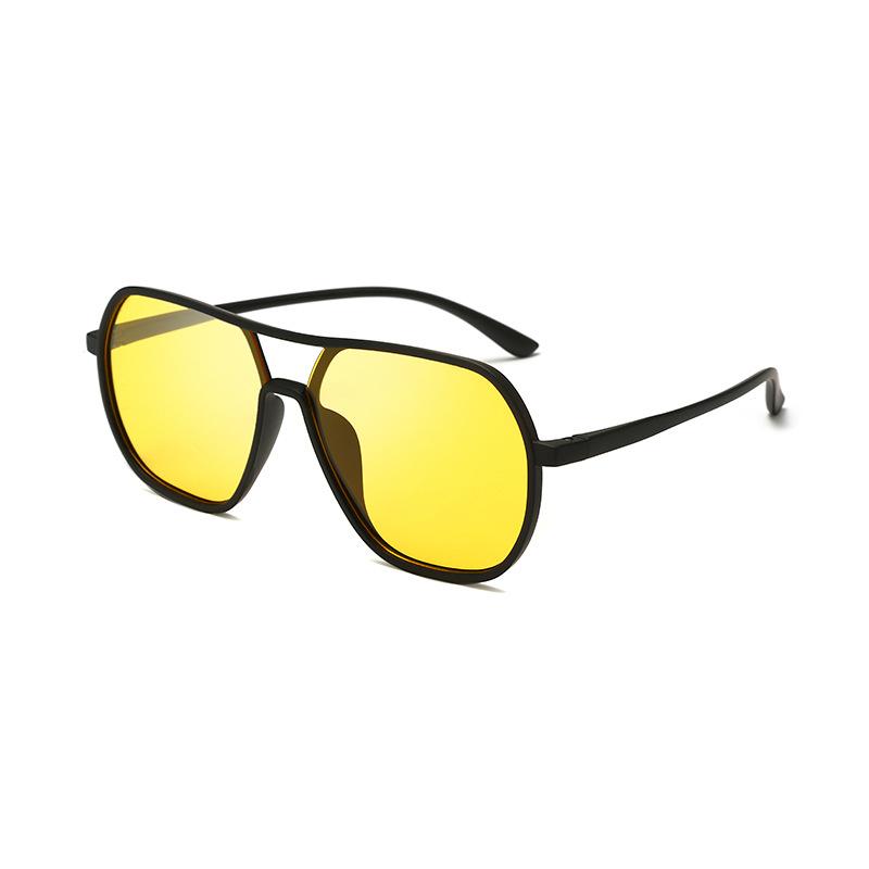 Men Retro High Quality TR90 Frame Sunglasses Protective Driving Glasses Vintage Male Brand Designer Aviator Eyewear