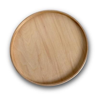 [Nogami Kogeisha/Official] Round Wooden Tray 24cm Made In Japan Serving Tray Natural Wood Microwave Safe Round Japanese Modern Style For Guests Cafe T