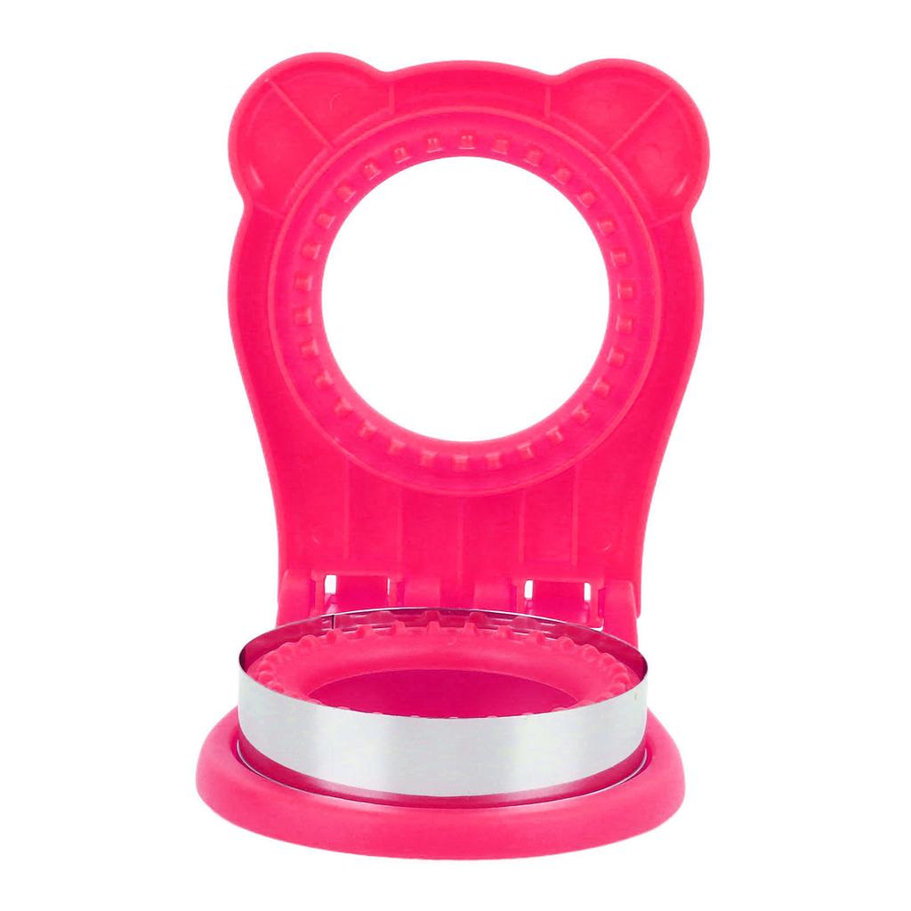 Sandwich Cutter Mold Manual Cake Bread Cutter Sealer Tool Round for Kitchen Cooking Orange