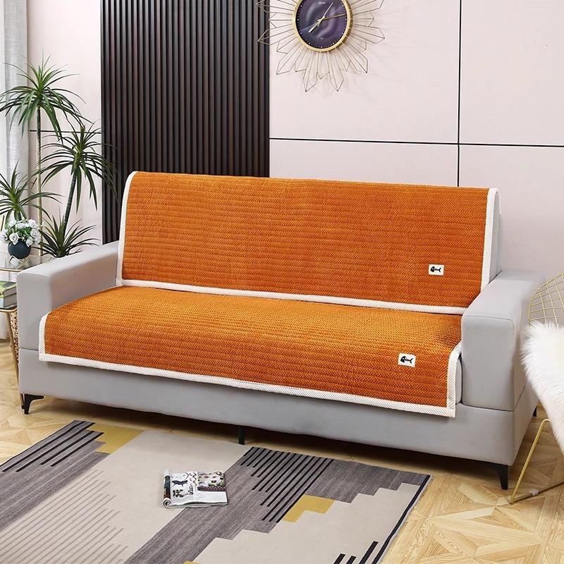 Minimal Light Luxury Autumn And Winter Sofa Cushion Winter Thickened Plush Seat Cushion Non-Slip Sofa Cover Cloth Towel Nordic New