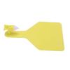 100pcs Blank Livestock Ear Tag Thickened TPU Reusable Animal Ear Label for Dairy Cattle Beef Cattle Yaks Horses Camels Yellow 