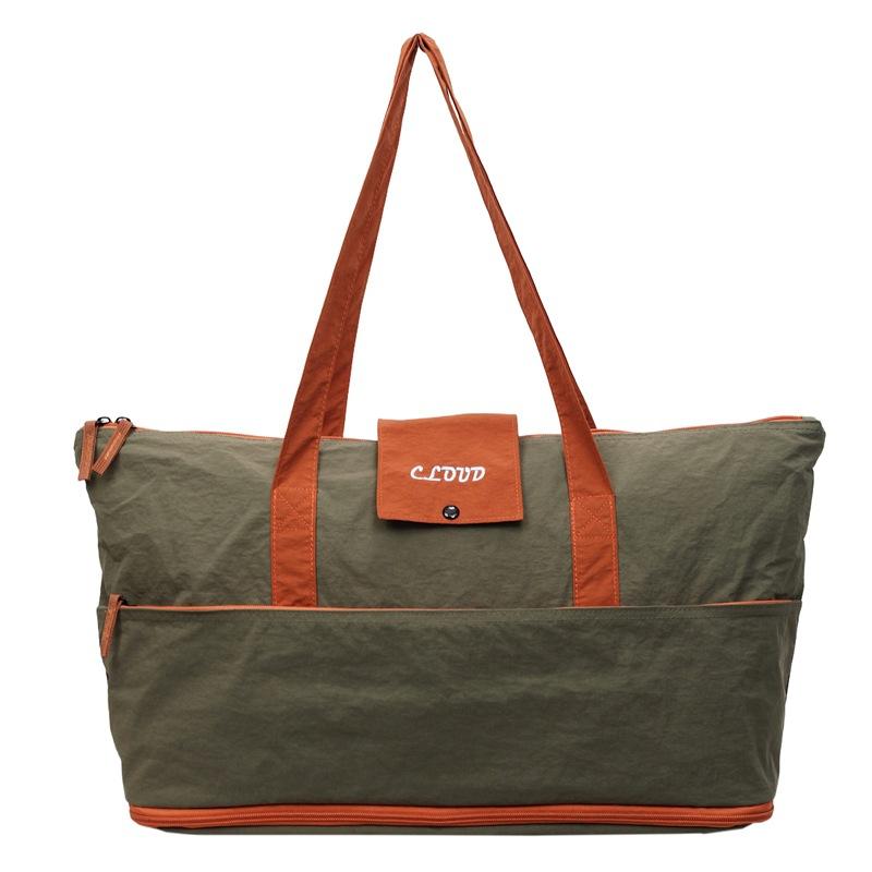 

Single-shoulder Bag, Large Capacity, Simple Student Luggage Bag, Commuter Underarm Tote Bag зелений