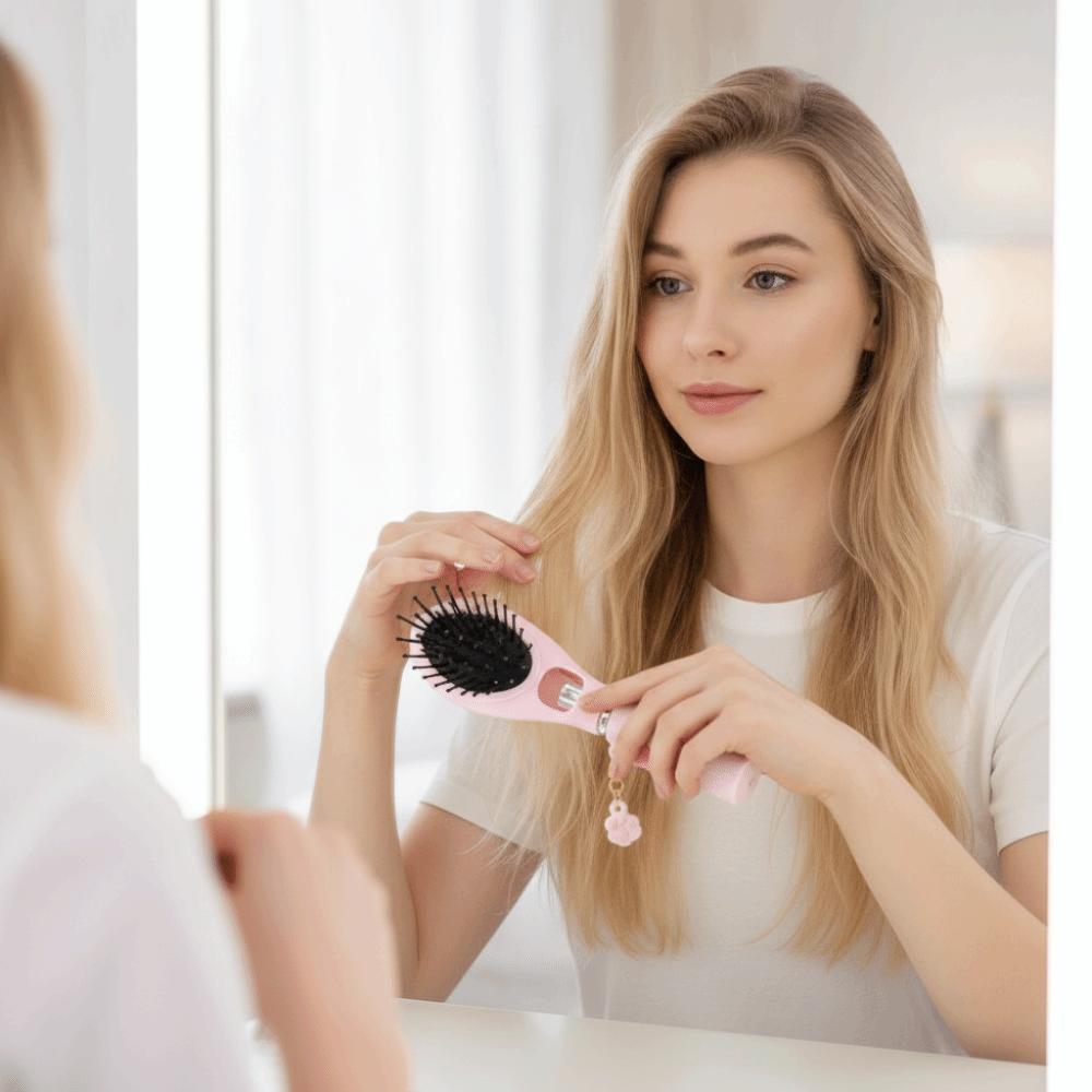 Multi-Function Refillable Spray Hair Brush Hair Care 2-In-1 Misting Hair Brush Gift