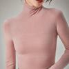 Women's 100% Fine Wool Turtleneck Sweater - Seamless, Machine Washable, Slim Fit for Autumn & Winter