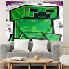 Blocky pixel game Tapestry for Bedroom Aesthetic Classroom Tapestries Wall Hanging for Living Room Dorm Office,Ideal Creative Gift