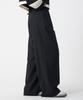 Unknown Planet Single-Pleat Semi-Wide Slacks Black