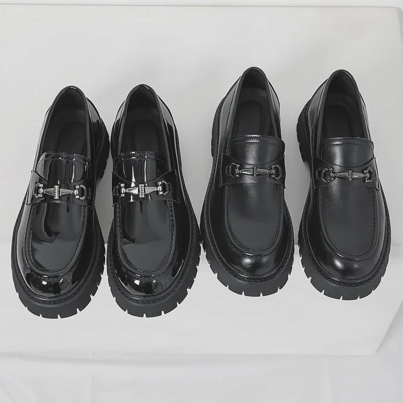 2025 Slip-On Loafers: Height-Boosting Large Size Shoes for Teenagers and Men