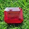 66.50 Ct Heated Ceylon Red Ruby Emerald Cut Faceted Loose Gemstone