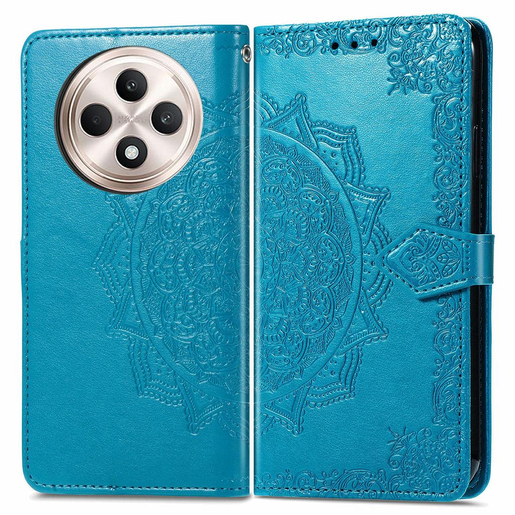 For Oppo Reno12 F 5G Wallet Case Mandala Flower Leather Phone Cover Stand View