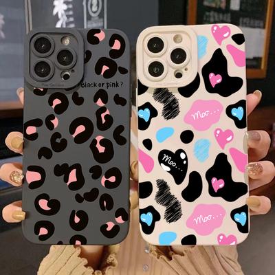 Kleine Handyhülle mit Leopardenmuster für Redmi 13C 12C 10C Note 13 12 11 Pro Plus Turbo 12S 11S 10S 10 Pro Max Silikonhülle