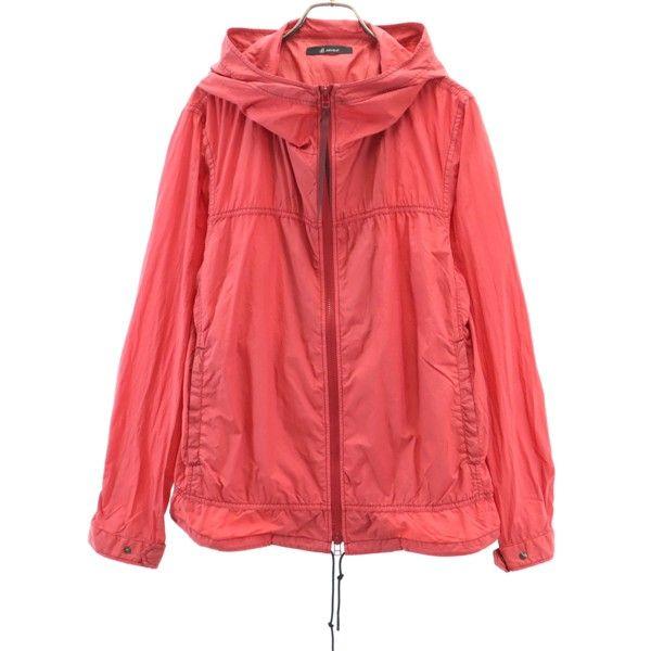 Unused Johnbull Long Sleeve Garment Die Zip Hoodie L Red Nylon Men's Used